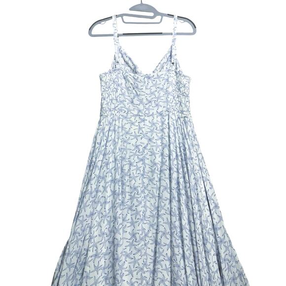BOGO FREE! FAT FACE Ivory/Indigo TIBBY Starfish Midi Dress ECO-Responsible Sz 6 - Picture 11 of 16